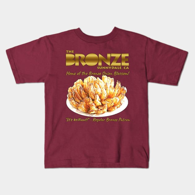 The Bronze: Home of the Bronze Onion Blossom Kids T-Shirt by bengman